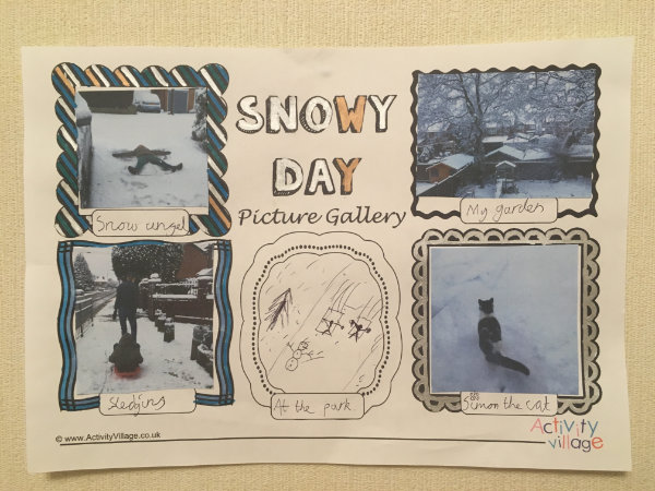 Snowy day picture gallery