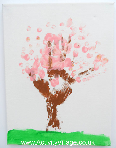 Spring tree canvas