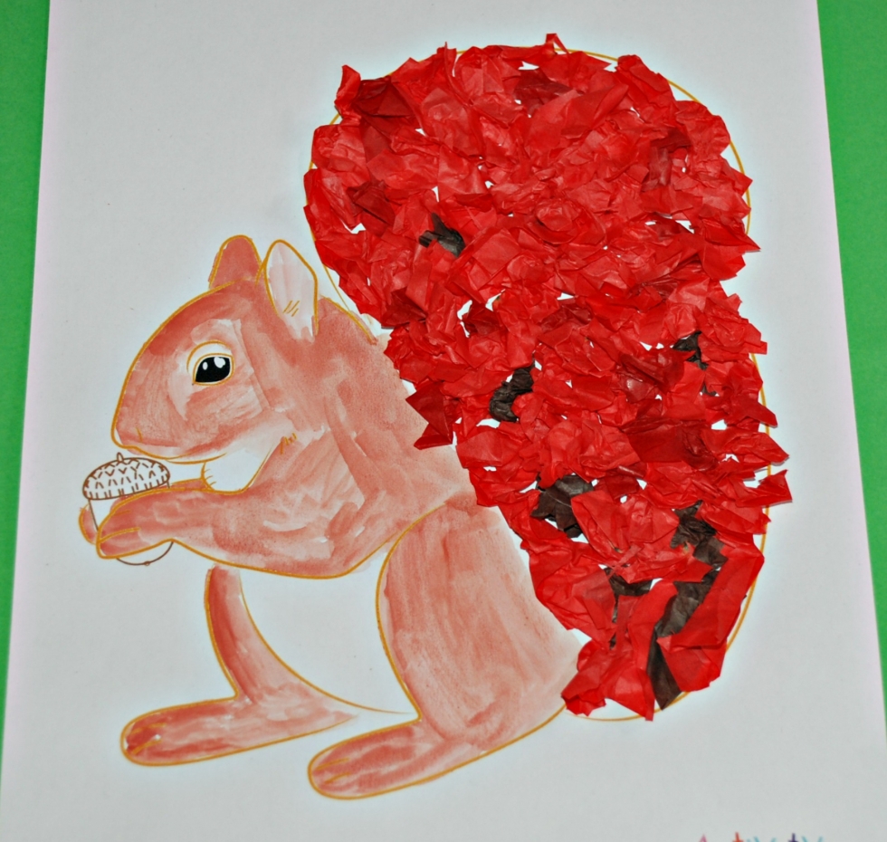 Guest Post - Two Simple Squirrel Art Project Ideas