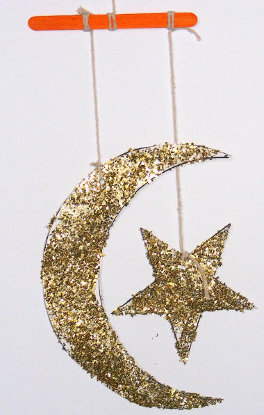 Star and crescent moon mobile