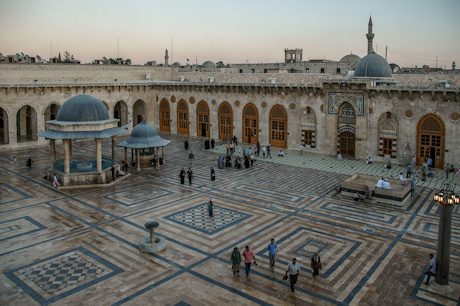 The Great Mosque in Aleppo, Syria