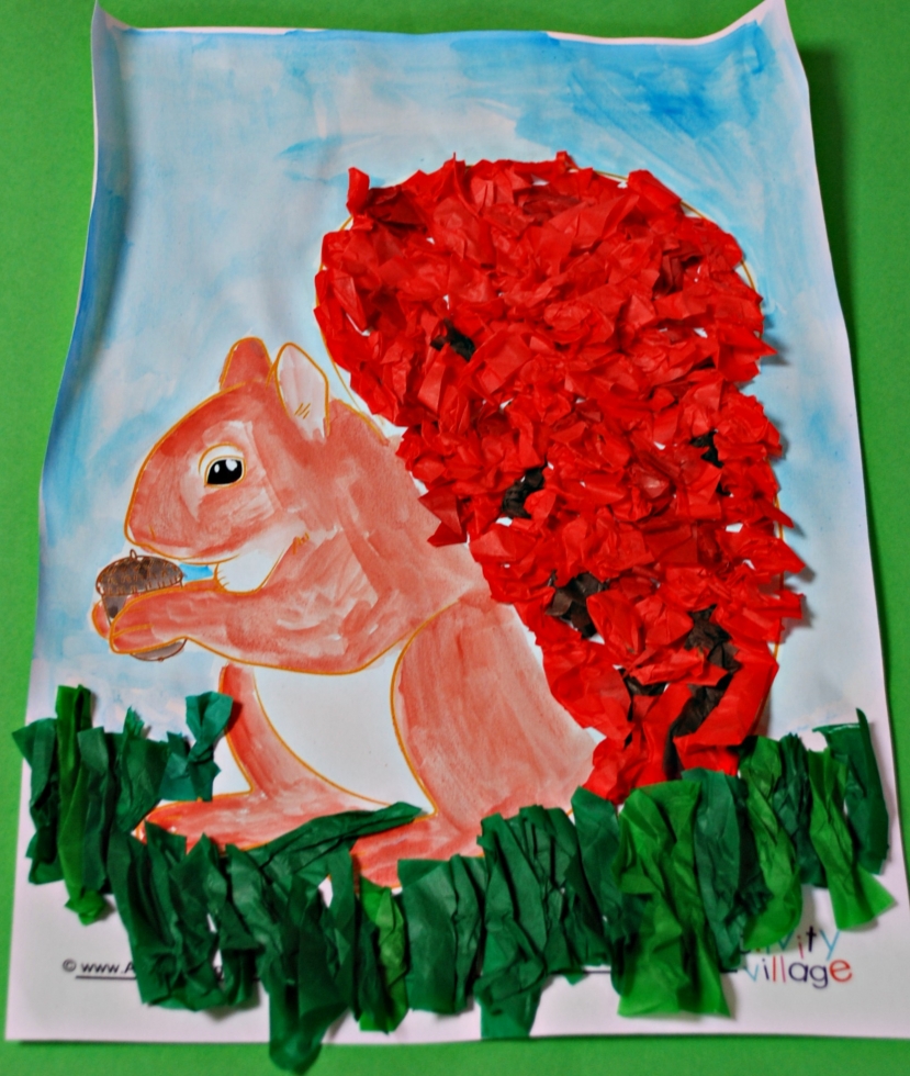 Guest Post - Two Simple Squirrel Art Project Ideas Guest Post - Two Simple Squirrel Art Project Ideas