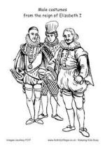Tudor Colouring Pages