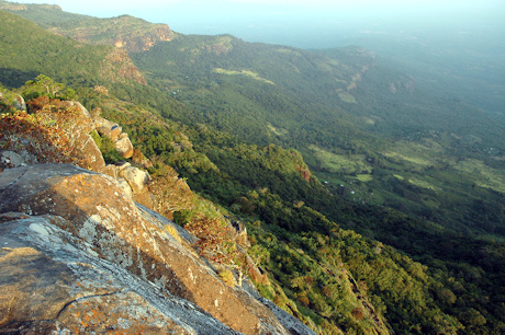 View from Mt Loura of the Fouta Djallon mountains in central Guinea