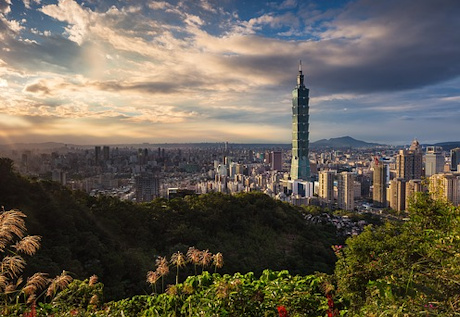 View over Taipei, the capital city of Taiwan