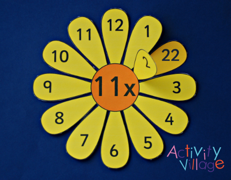 Our 11 times table learning aid