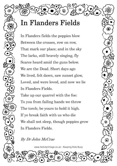 In flanders fields In flanders fields