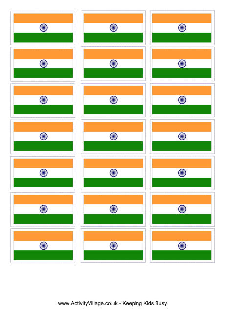 India flag printable
