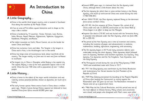 Introduction To China