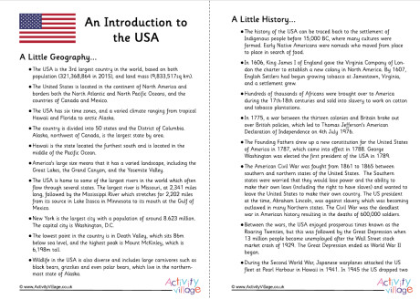 Introduction To USA