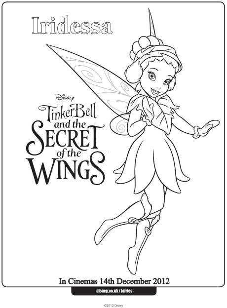 Iridessa colouring page