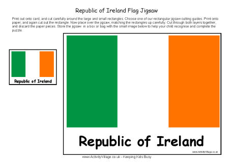 Irish Flag Jigsaw Irish Flag Jigsaw