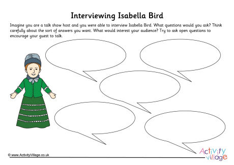 Isabella Bird Interview Worksheet