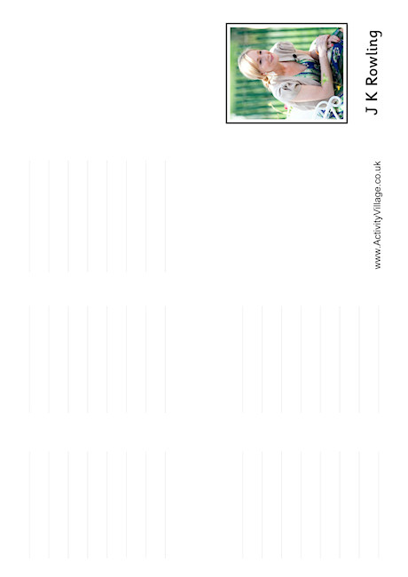 JK Rowling Booklet JK Rowling Booklet