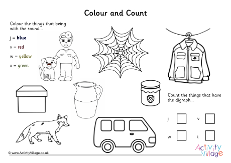 J V W X Colour And Count