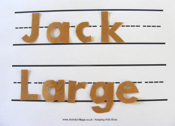 Make your own sandpaper letters