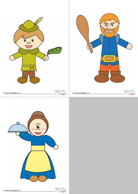 Jack and the Beanstalk characters - younger Jack and the Beanstalk characters - younger