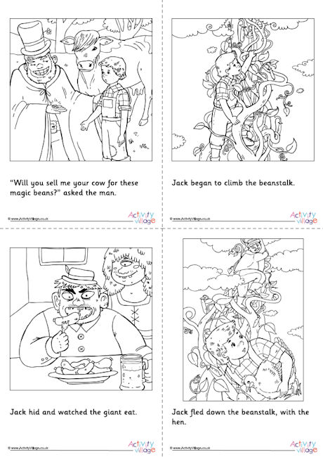 Jack and the Beanstalk colouring pages Jack and the Beanstalk colouring pages