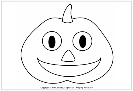 Jack o' Lantern colouring page