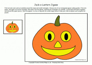 Jack O' Lantern Printables