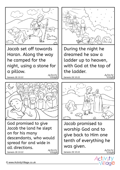 Jacob's Ladder story sequencing cards Jacob's Ladder story sequencing cards