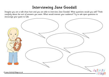 Jane Goodall Interview Worksheet