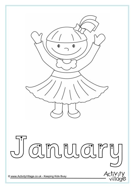 January finger tracing
