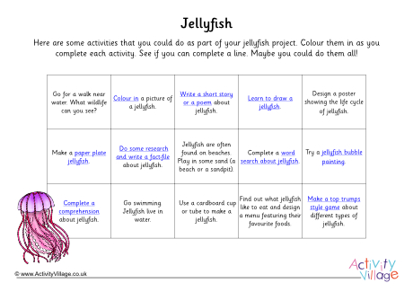 Jellyfish project activity ideas Jellyfish project activity ideas