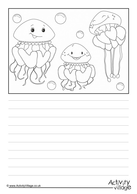Jellyfish Scene Story Paper