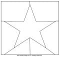 Jigsaw cutting guides - square - stars