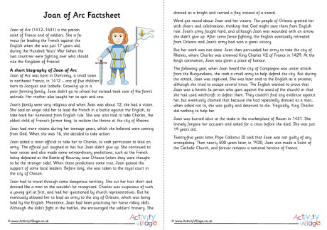 Joan of Arc Factsheet