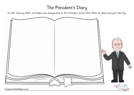 Joe Biden diary worksheet