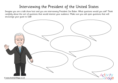 Joe Biden interview worksheet