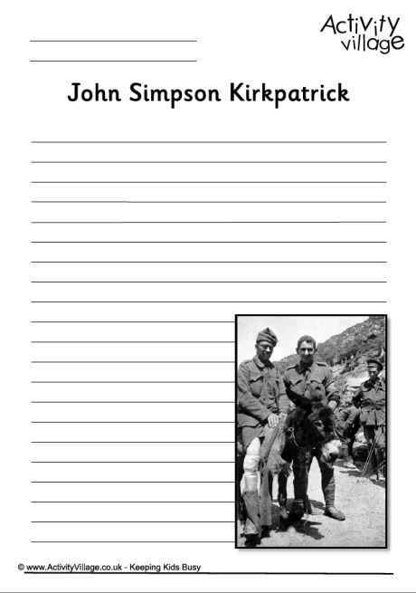 John Simpson Kirkpatrick writing page