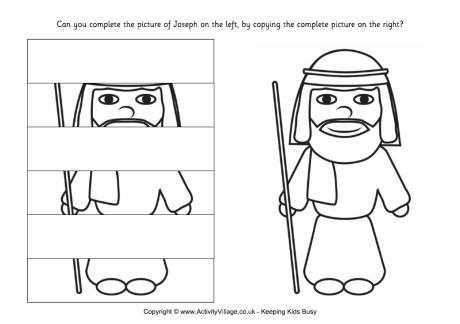 Complete the picture of Joseph puzzle Complete the picture of Joseph puzzle