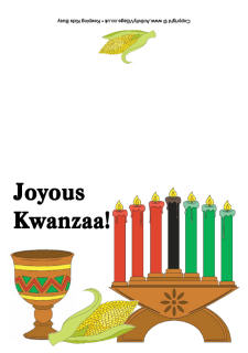 Joyous Kwanzaa card