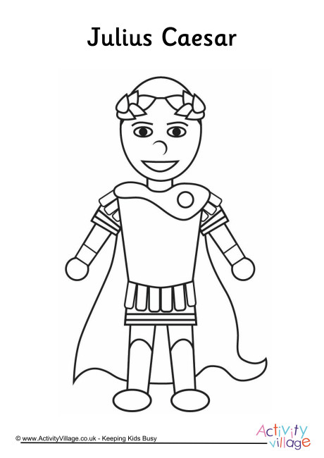 Julius Caesar Colouring Page