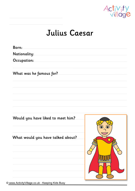 Julius Caesar Worksheet Julius Caesar Worksheet