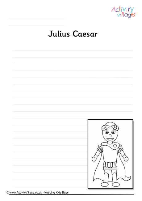 Julius Caesar Writing Page