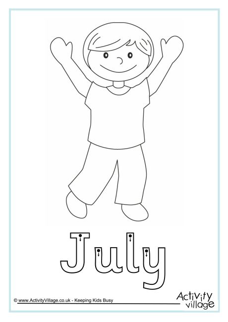 July finger tracing