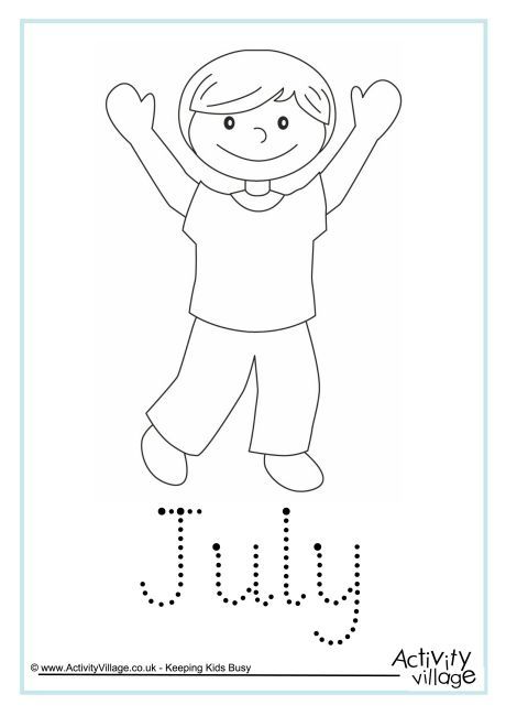 July word tracing