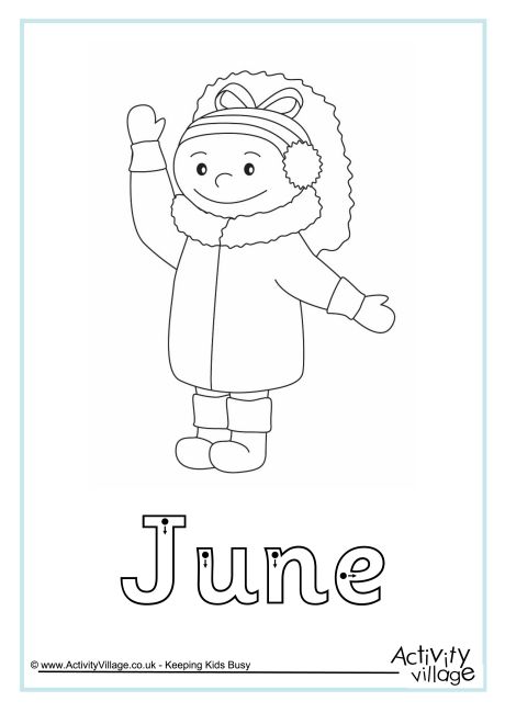 June finger tracing