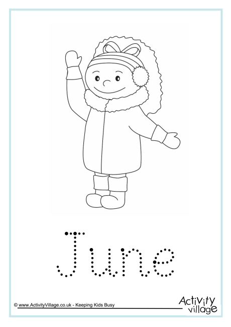 June word tracing