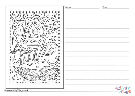 Just Breathe Story Paper