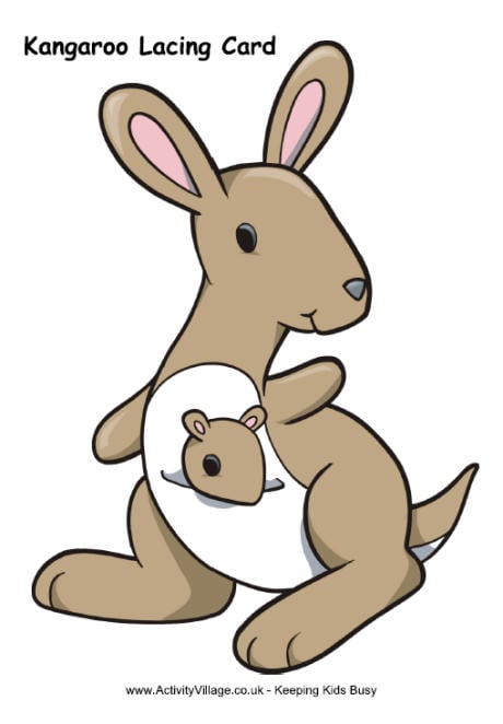 Kangaroo lacing card