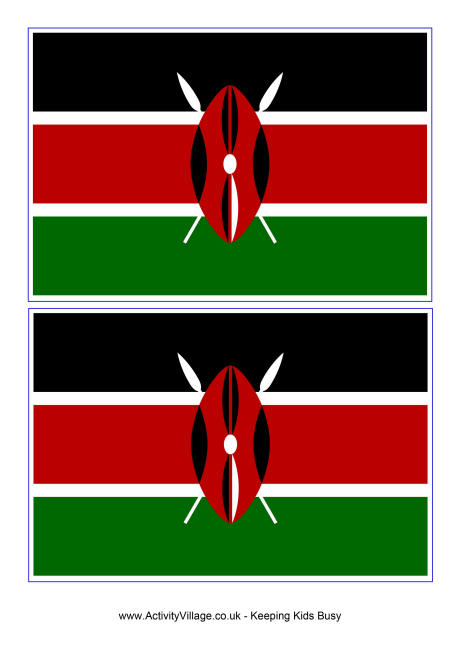Kenya flag printable