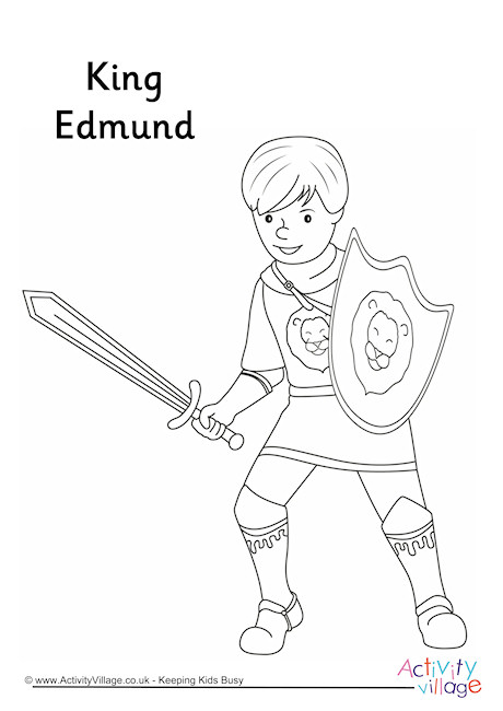 King Edmund Colouring Page King Edmund Colouring Page