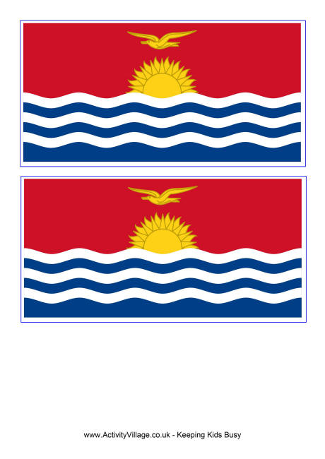 Kiribati flag printable