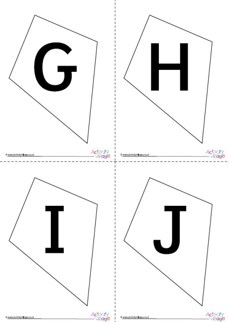 Kite Alphabet Posters - Blank Kite Alphabet Posters - Blank