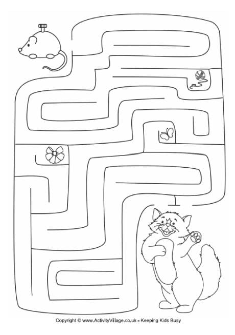 Kitten and Mouse Maze